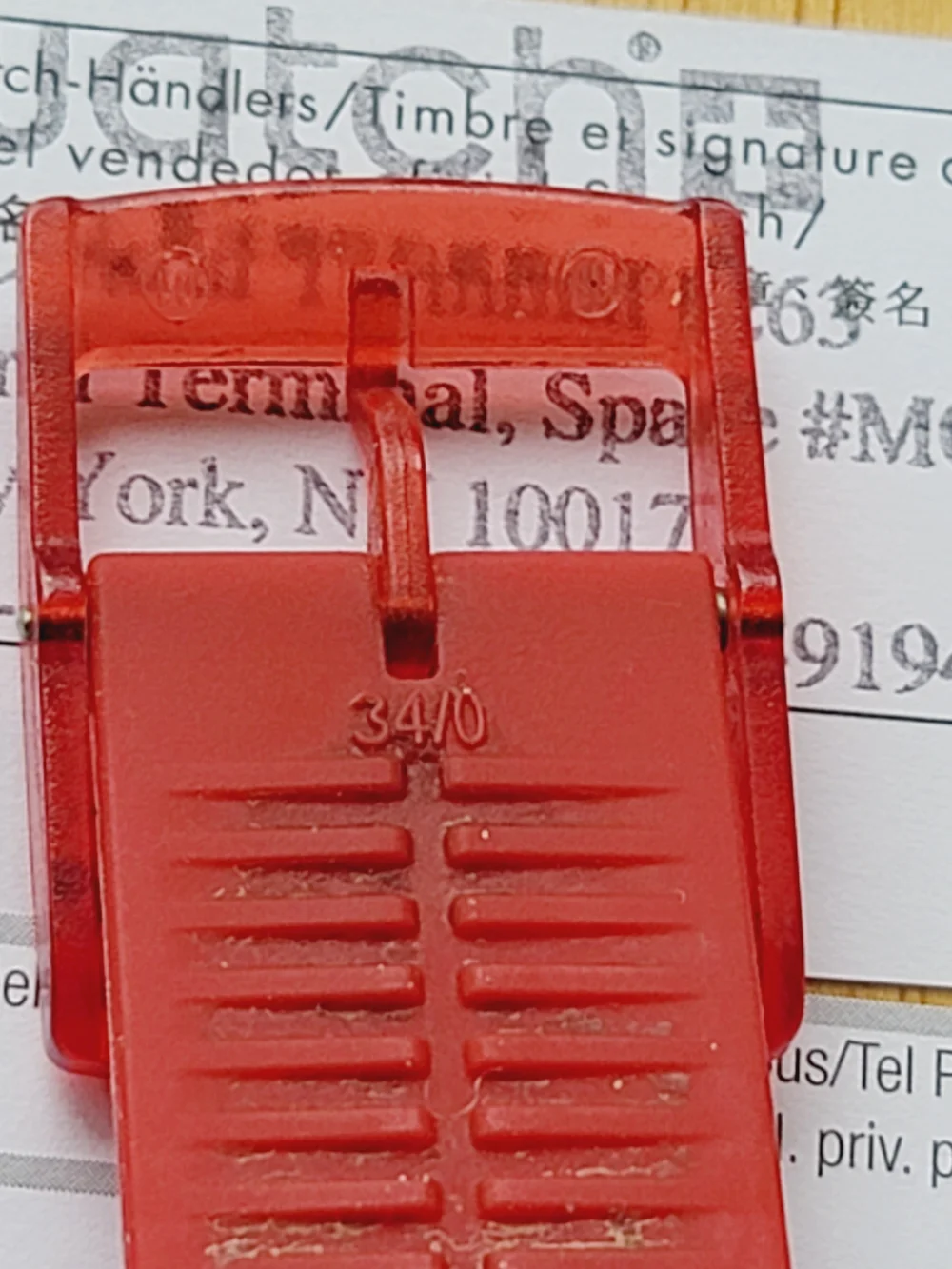 Vintage Swatch Red Lacquered Silicone Strap Watch Full Collector Set